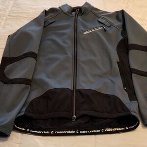 Men's Gray and Black Heaveyweight Cycling Jacket